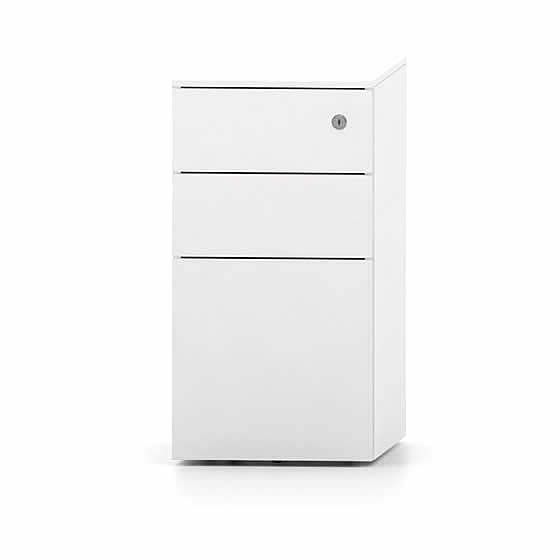 Brand New Slim White Under Desk Office Pedestal
