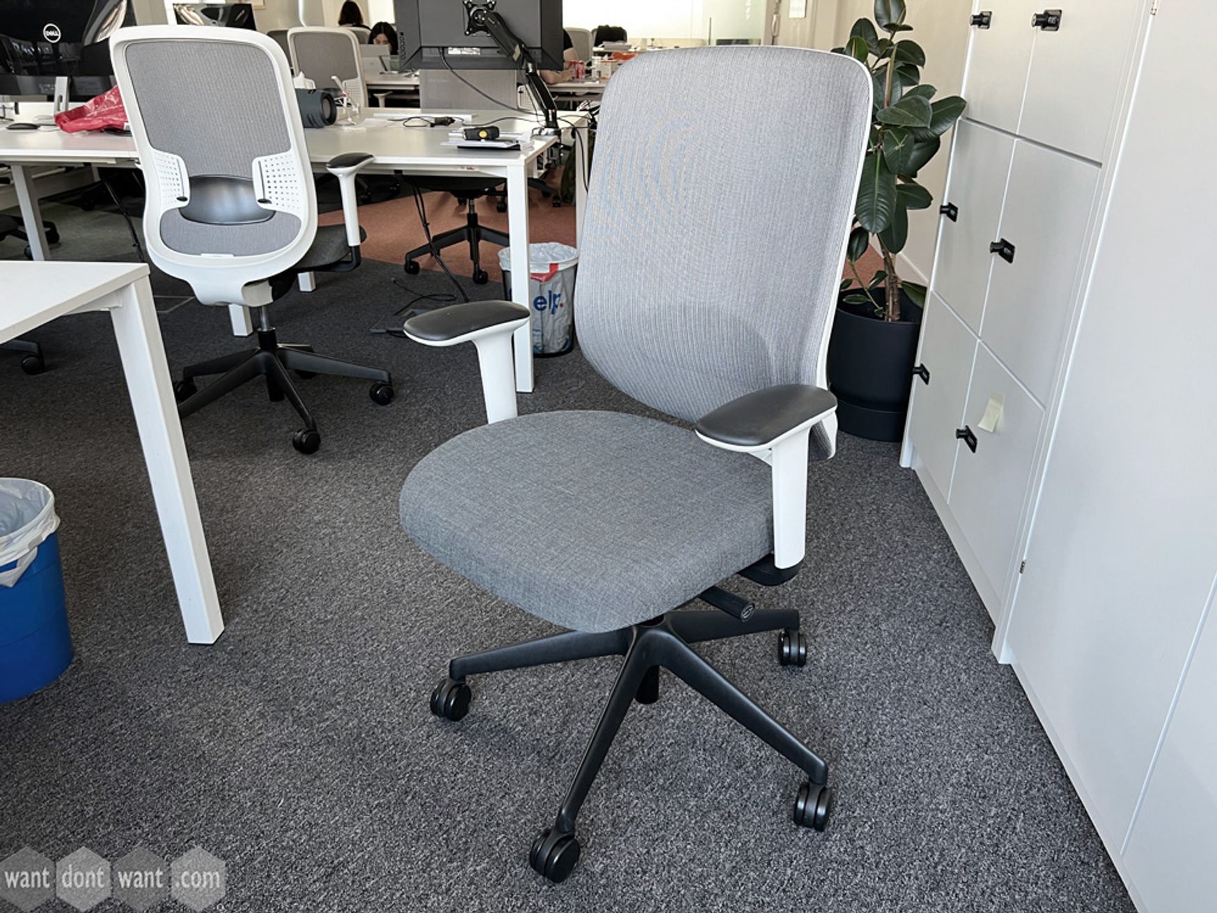 Used Orangebox 'Do' chairs with mesh backs and white frame