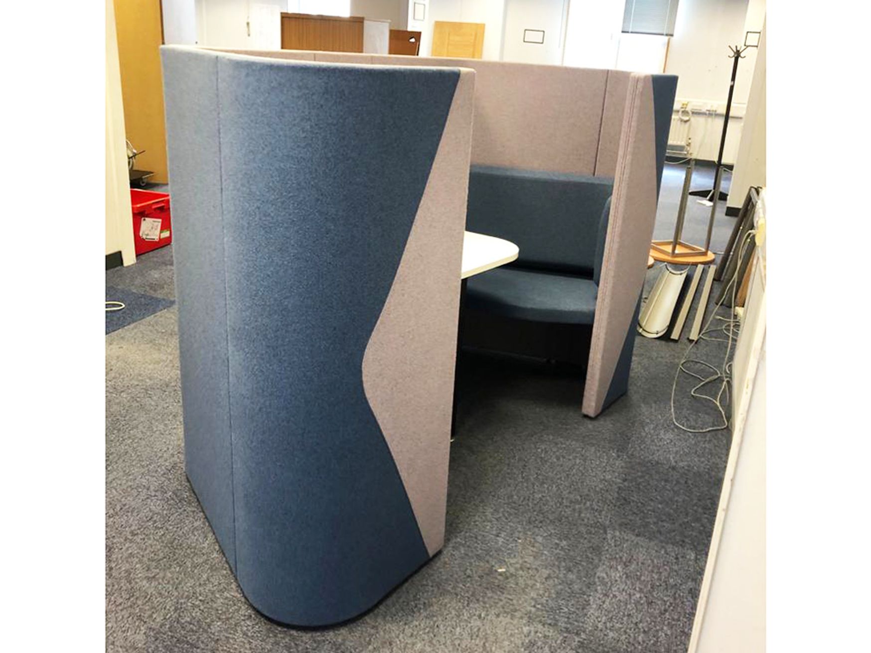 Used Allermuir 2 Seater Meeting Pod with Table Included