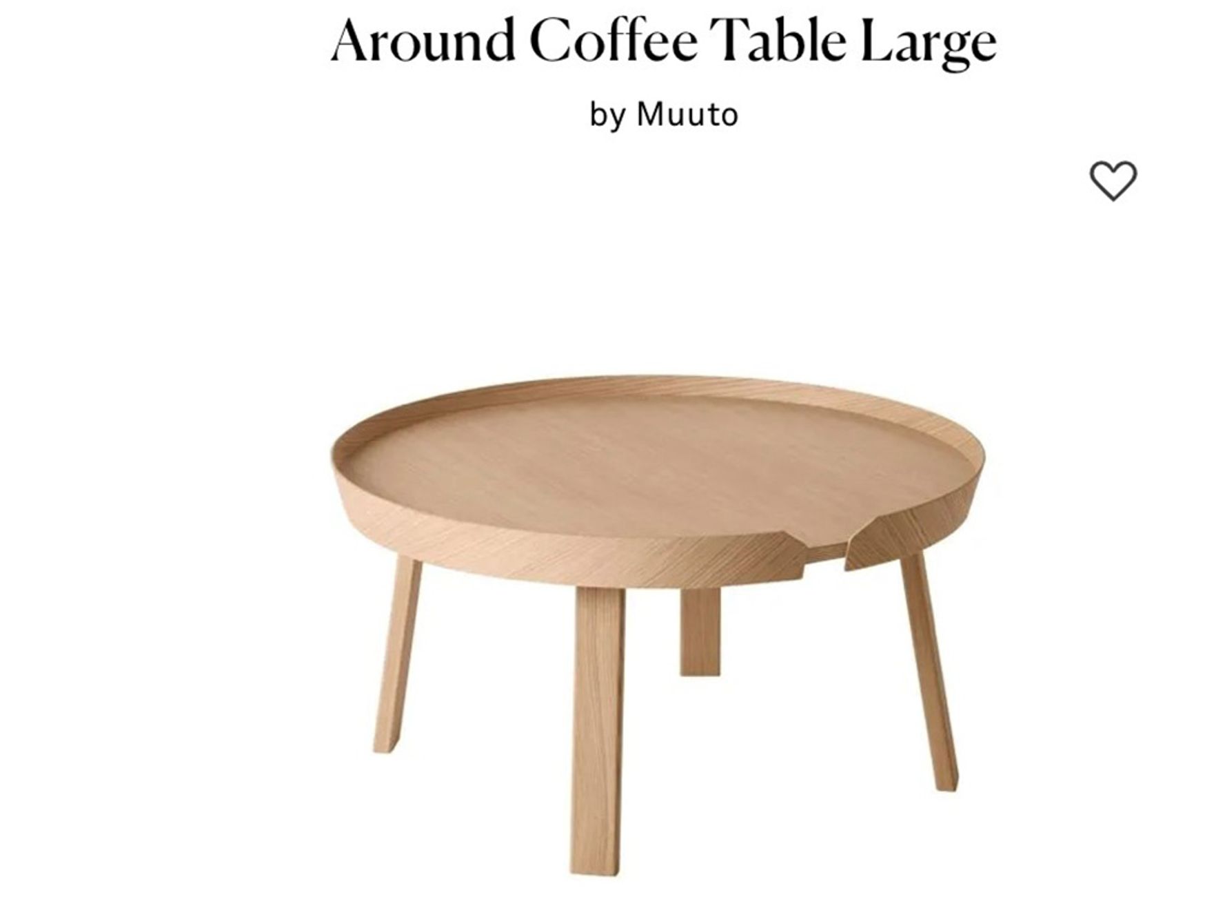 New never used Muuto 'Around' Coffee Tables