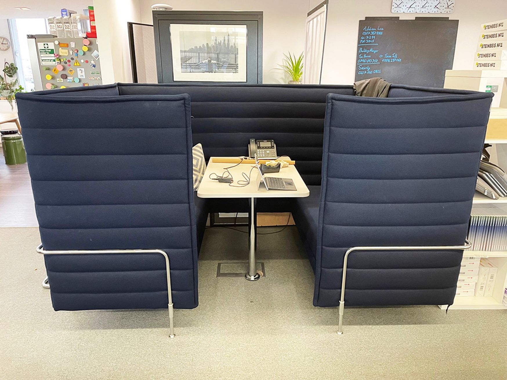Used Vitra 'Alcove Cabin' 4 Seater High back with Table