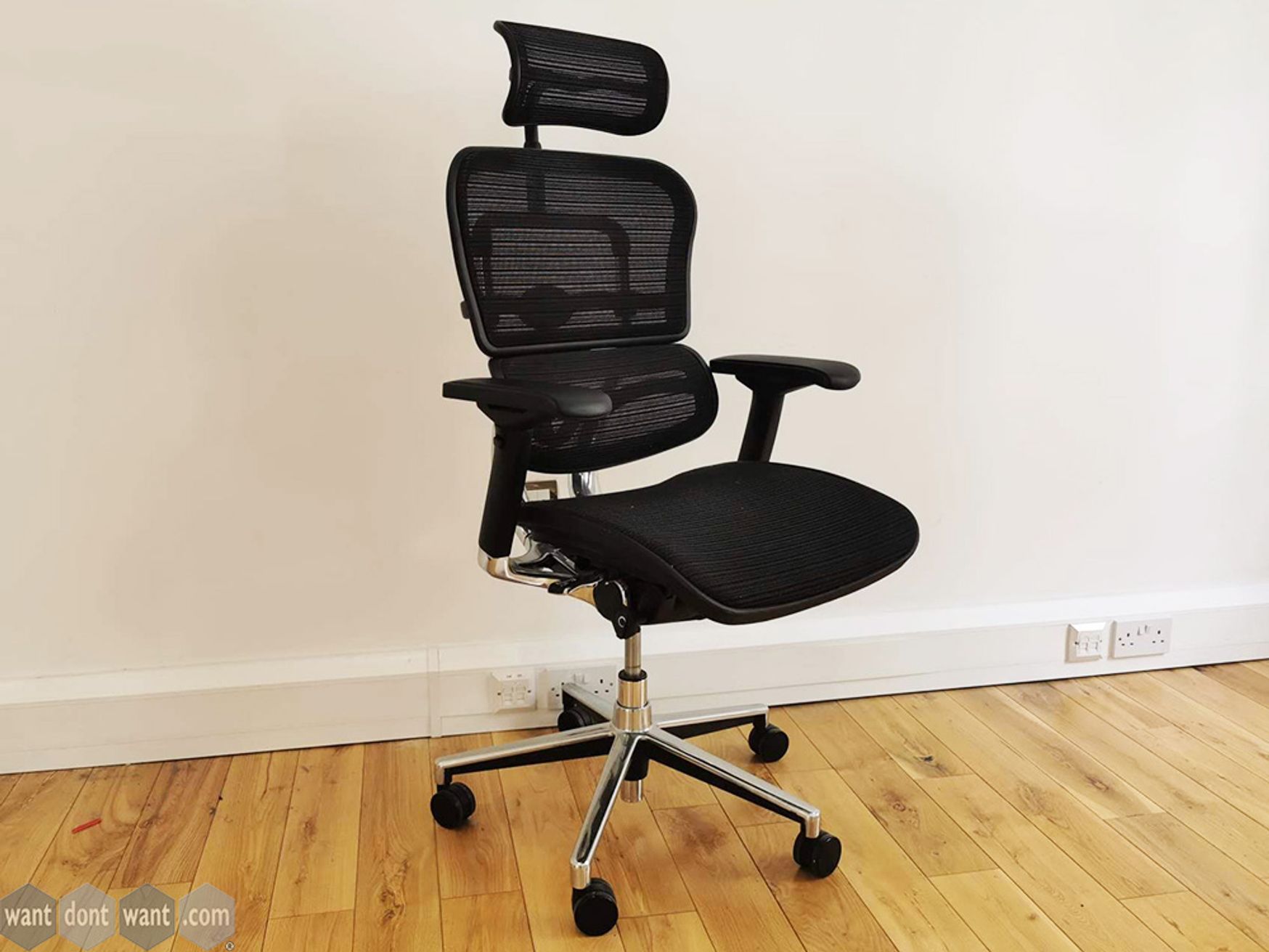 Used Ergohuman mesh chairs with headrest