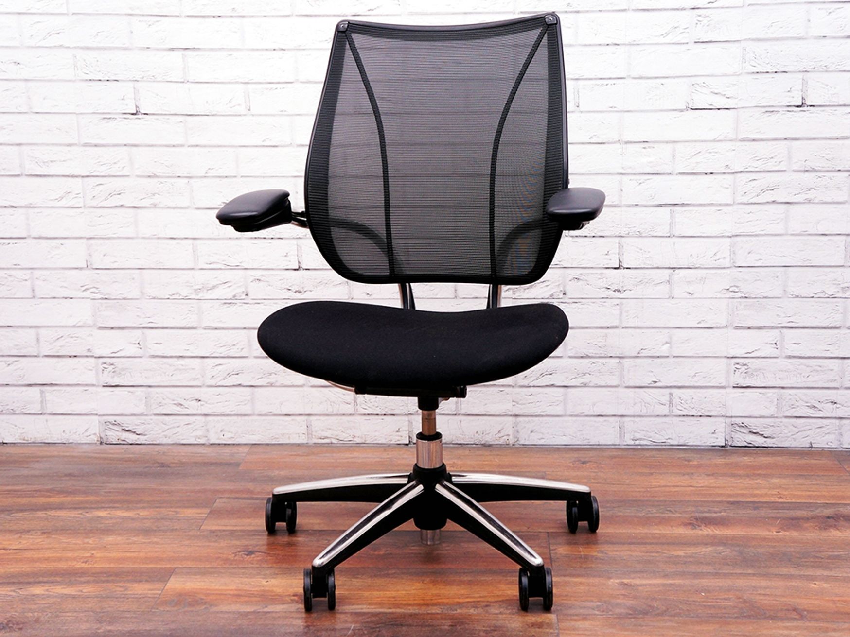 Used Humanscale Executive Liberty Chairs with Black Fabric Seat