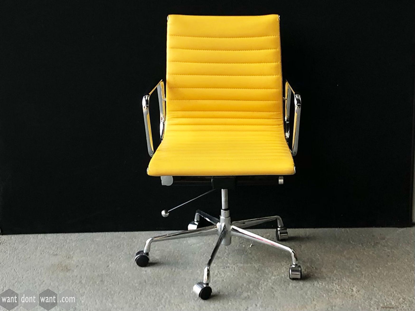 Used Yellow Eames-Style Meeting Chairs
