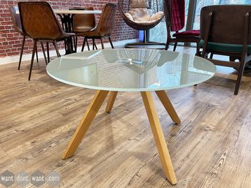 Used glass top coffee table