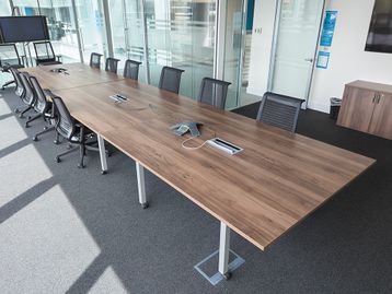 Used 6400mm Tangent Boardroom Table - can be split into 3x tables