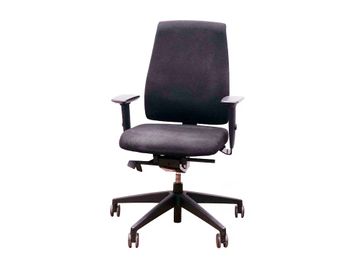 Used Interstuhl 'Goal' chairs upholstered in black fabric. Fully adjustable.