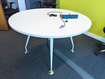 Used 1200mm Circular Table with Modern Splayed Legs 