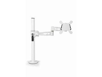 Simple yet well featured pole monitor arms available in white, black or silver.
