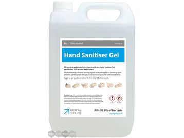 5 Litre hand sanitiser gel - 70% alcohol.