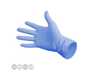 Disposable Nitrile Gloves in 4 x sizes. Sold in 10-packs (1000 gloves)