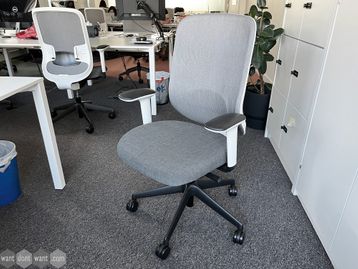 Used Orangebox 'Do' chairs with mesh backs and white frame