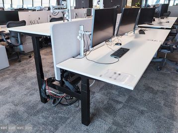 Used 1800mm Electric Sit Stand Height Adjustable Desks - 