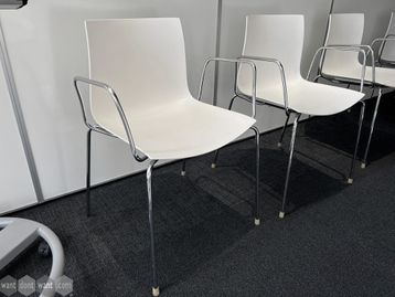 Used Arper 'Catifa 46' chairs without padded seat.