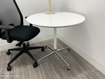 Used Vitra/Eames 'Segmented Table' with white column.
