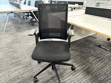 Used Senator 'Ecoflex' Operator Chairs in Black