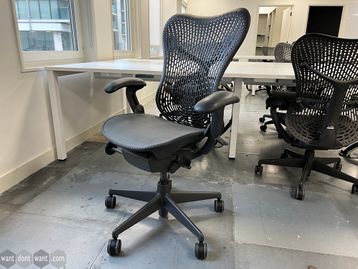 42 x Used Herman Miller Mirra 1 task chairs in various conditions.