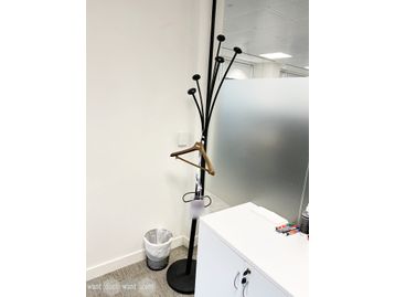 Used black contemporary design coat stands