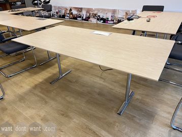 Used 1800mm Howe flip top table with lift-up access lid