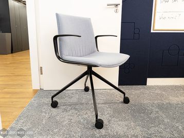 Used Arper Catifa Up chairs in grey Kvadrat fabric