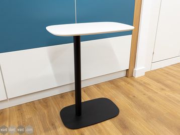 Used Haworth 'Pip' side table with white top 