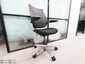 Used Humanscale Liberty Executive Operator Chairs with Polished Bases