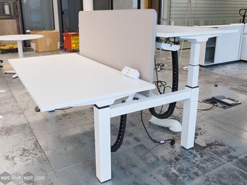 Used 1600mm Electric Sit Stand Desks - price per position