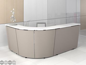 New Curved Corner Reception Desk