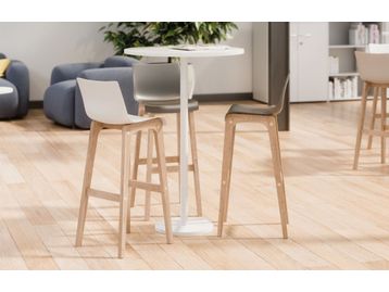 New High stools with choice of backrest finish