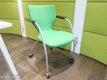 Used Orangebox X10 Cantilever Meeting Chairs on Castors