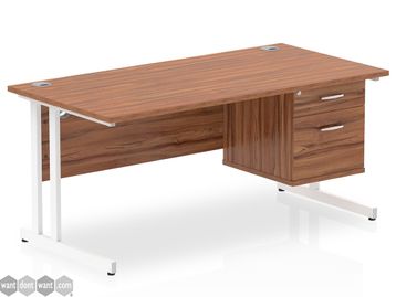 Brand New Desks with integrated pedestal including Free Next day Flat Packed Delivery