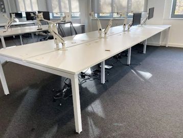 Used 1200mm Elite 'Matrix' White Bench Desks