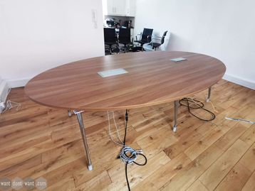 Used 2800mm Herman Miller Abak Oval Boardroom Table