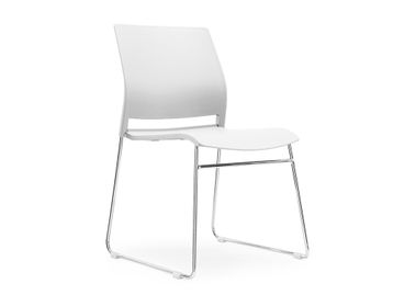 Brand New Multi Purpose Stacking Chairs in White