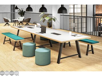 Brand new industrial style tables with choice of 10 frame colours
