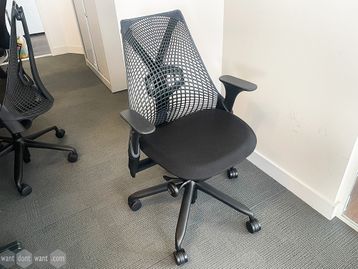 Used Herman Miller Sayl Operator Chairs in Black