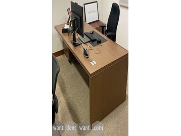 Used Executive Desk with Return Storage