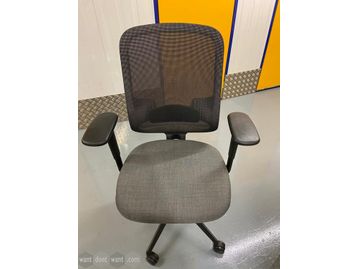 Used Orangebox 'Do' chairs with grey upholstered seat.