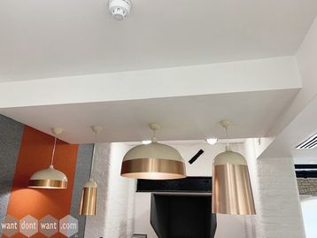 Used 'Glaze Cream/Copper Pendant Lights' in 4 sizes and prices.