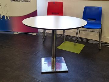 Used 900mm Circular Table with Small Chip