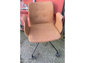 Used Bent Hansen 'Premum' chairs in orange flecked fabric.