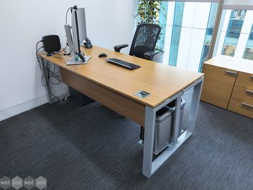 Used 1800mm Executive Loop Leg Desks with Modesty Panel