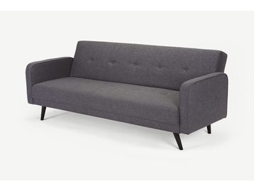Used Made.Com Click Clack Sofa Bed, in Cygnet Grey Weave. 