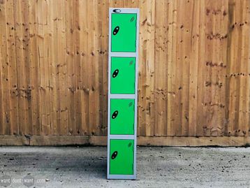 Used 'Big Dug' Green 4 Door Lockers