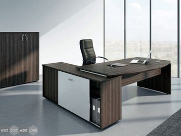 Brand New Executive Desk with Structural Return Sliding Door Storage